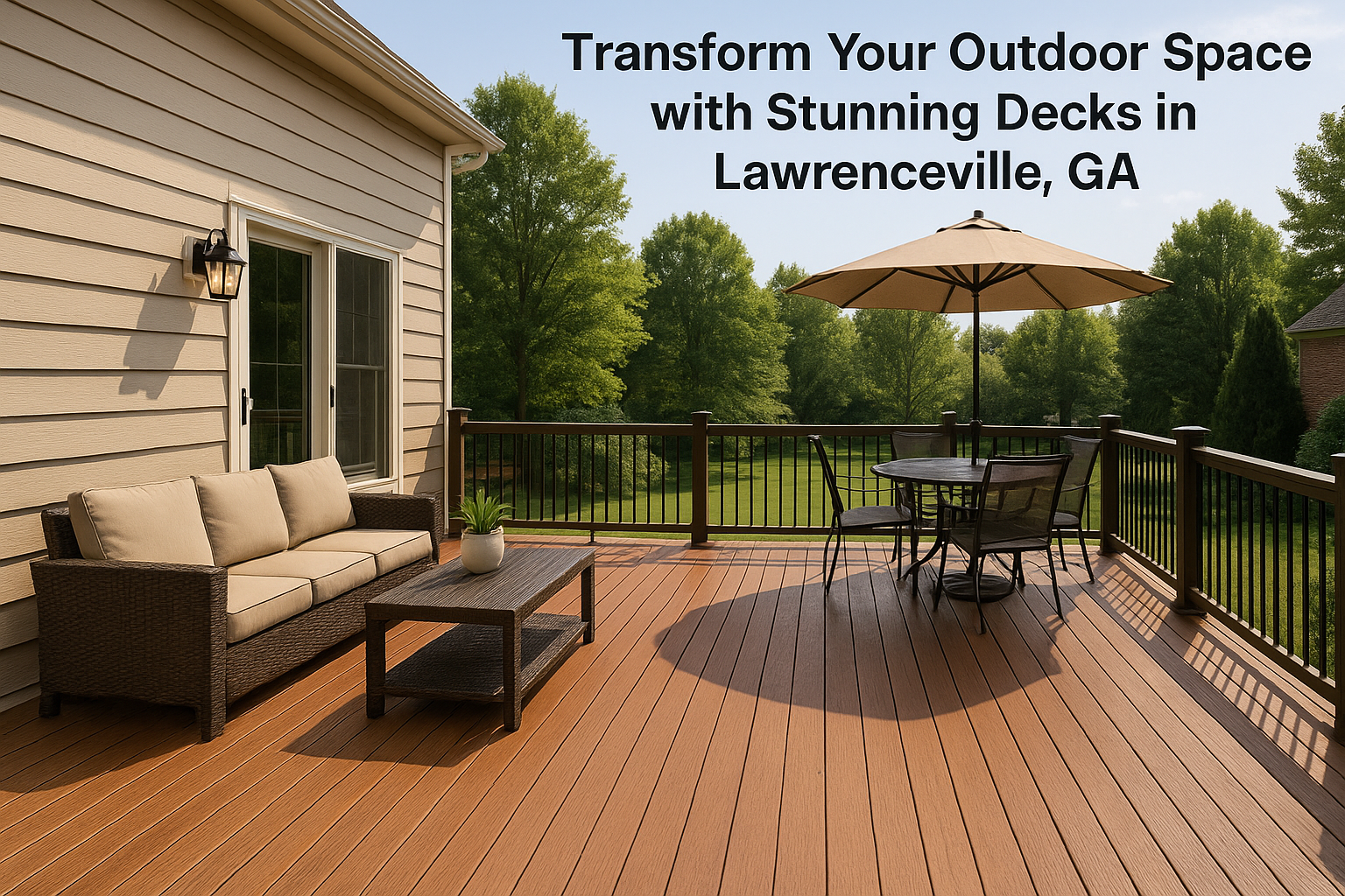 Transform Your Outdoor Space with Stunning Decks in Lawrenceville, GA