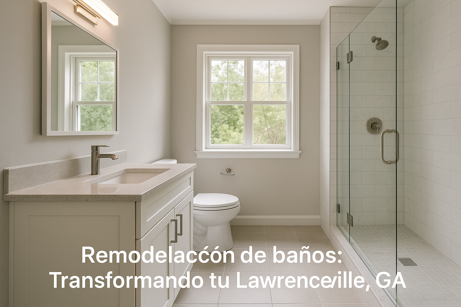 Remodelación de baños: Transformando tu espacio en Lawrenceville, GA