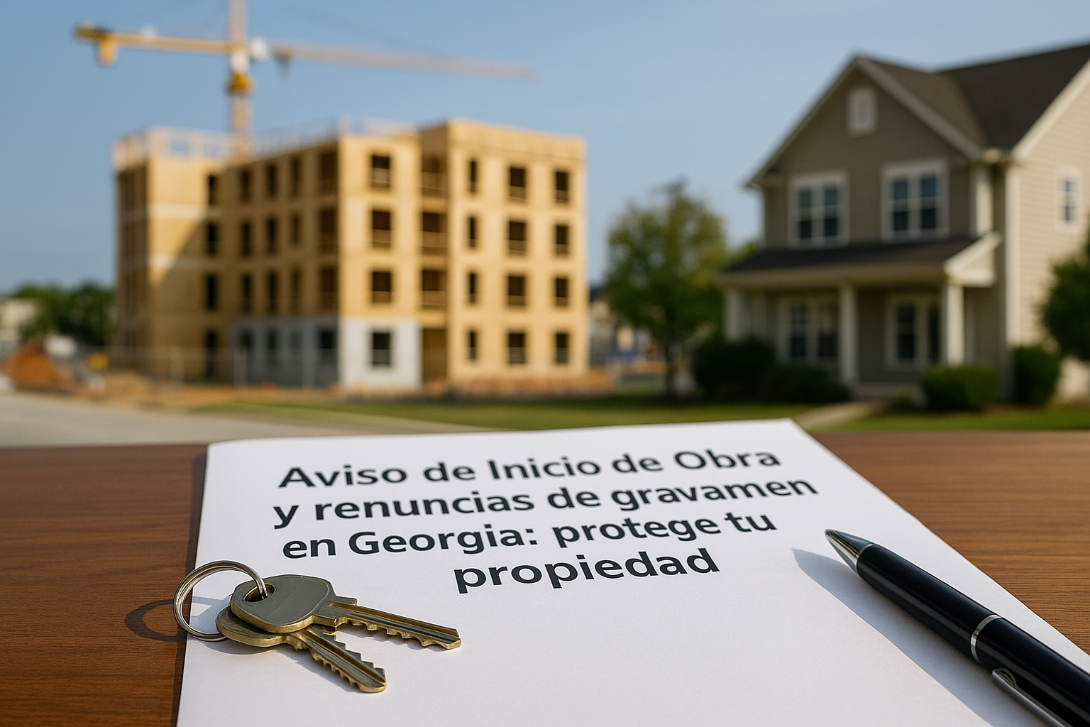 Aviso de Inicio de Obra y renuncias de gravamen en Georgia: protege tu propiedad